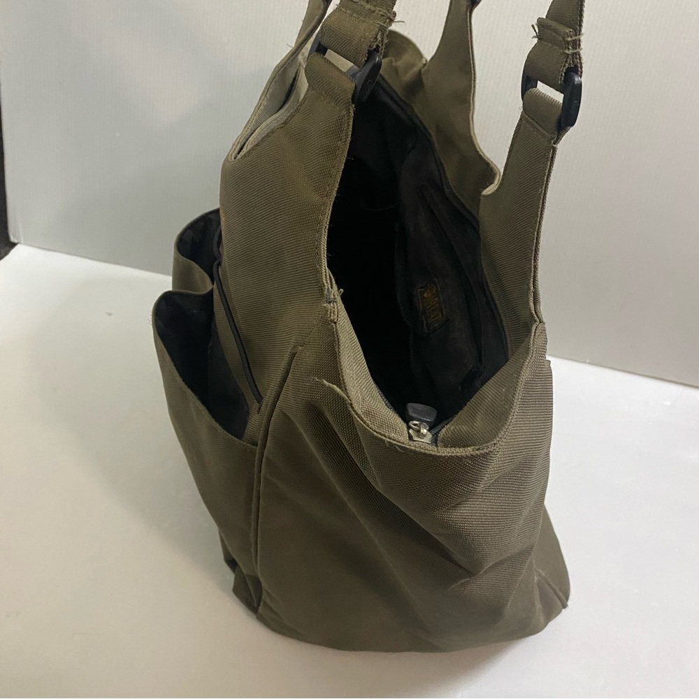 Ariat Carryall Canvas Tote Bag Organizer Team Olive Green Barn Equestrian - Picture 3 of 9
